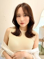 ルームバイシー 新宿(Loom. by Sea)&nbsp;韓国風前髪/シルキーベージュ/グレージュカラー/斜めバング