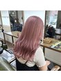 ヘアーサロン リバース(Hair Salon Rebirth) ブリーチありのペールピンク