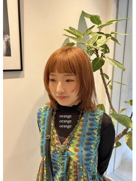 シアン 矢場町店(CYAN.) アプリコットなオレンジカラー