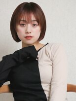 ガーデン オオタカノモリ(garden otakanomori)&nbsp;簡単スタイリング×前髪ありミニボブ×艶感ピレンジカラー