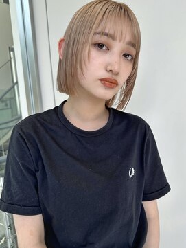 ミンクス渋谷スマートサロン(MINX shibuya smart salon) 魅力倍増カール シアーカラー ショート 姫カット ダークアッシュ