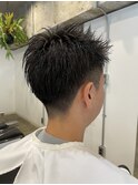 メンズツーブロックベリーショート<理容室><MEN'S/中野>