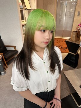 ティント 梅田(Tint) 【TOMOKI】ルーツカラー/グリーン《大阪梅田駅》