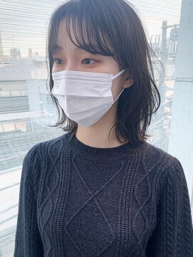 エルランカ(L.lanka) ミディアム/ニュアンスパーマ/ベージュカラー/マッシュ