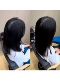 髪質改善ストレート/縮毛矯正/トリートメント/40代/50代