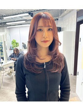 リミットバイアフィナー 大宮店(limit by Afinar) ざくざくレイヤー×ピンクブラウン