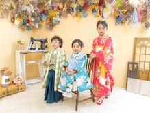 フォトスタジオ アンド ヘアメイク ニコメルシー(photo studio hair make nico merci)の雰囲気（大人気の 七五三 メニュー♪ 　たくさんの笑顔が残せます☆）