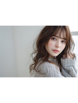 カットスタジオ みどり 小顔セミロング/シースルーバング