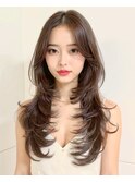 【ANRI韓国風♪】韓国風ツヤ感レイヤー /韓国/暗髪/髪質改善