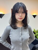 シクネ 新潟駅 万代(SHICUNE)&nbsp;【新潟駅前】ミディアムレイヤー　ハッシュカット