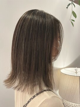 地毛×ハイライトカラー