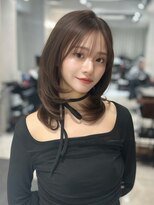 ユーフォリア 池袋東口駅前店(Euphoria)&nbsp;韓国風レイヤーミディ◎顔周りカット×ミルクティーベージュ