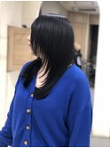 ハイレイヤー/ブルーブラック/酸熱トリートメント