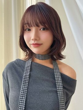 バイオレット 表参道店(Violet) くびれボブ/ミニボブレイヤー/ココアブラウン