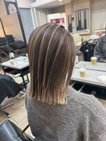 ジュイル ハラジュク(JEWIL HARAJUKU) 切りっぱなしボブバレイヤージュ