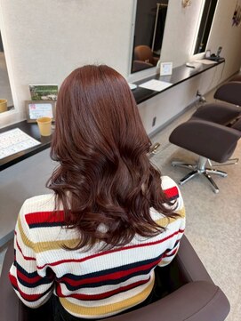 パーミルヘアーピピ(permille hair pipi) レッドブラウン×巻き髪