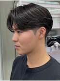 フェザーショート　シースルー/コンマバング/フェザーパーマ