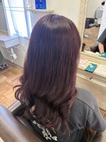 エクファ ヘア シェリル 草津 南草津店(ex-fa hair cherir)&nbsp;ワンホンレイヤー/ミルクティーブロンド/ダークブルー/南草津