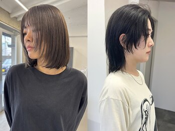 グリ(GRIS)の写真/【小顔に見える黄金比】フォルムバランスにこだわったレイヤーカットで長さを変えずにイメチェン―GRIS―