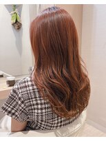 コーエン(cowen)&nbsp;こなれセミディ似合わせピンクベージュ胸上デザインカラー50代