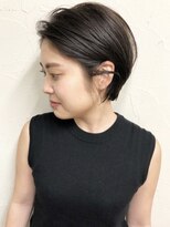 シュリット(schritt)&nbsp;耳かけエッジショート！ブルーアッシュカラー！mutsuki