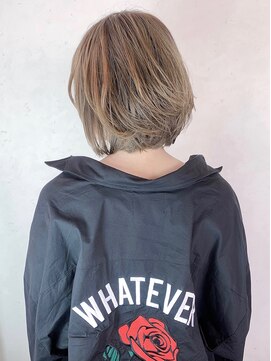 セシルヘアー 札幌店(Cecil hair) ショートボブゴールド