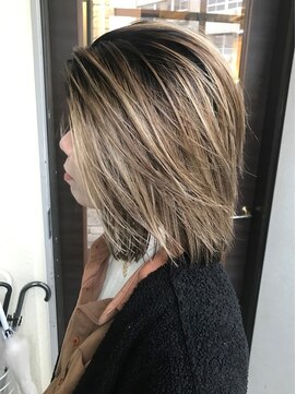 ラフテル 横浜(LAFTEL) メルティショコラベージュ外ハネショートパーマ[横浜/横浜駅]