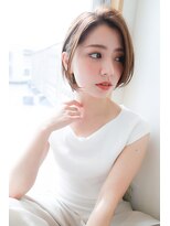 オーシャン(Ocean)&nbsp;［OCEAN　Hair&Life]カールボブ/ひし形/グレージュ/大人ボブ