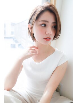 オーシャン(Ocean) ［OCEAN　Hair&Life]カールボブ/ひし形/グレージュ/大人ボブ