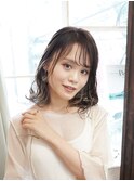 大人可愛いインナーカラー*ヌーディグレー