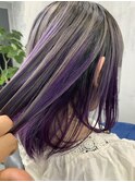 frope シルバー&バイオレットボブ