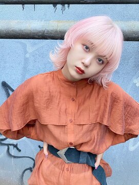 リアイス(Re:ICE) ミニウルフ/くすみブルー/流れるレイヤー/インナーハイライト