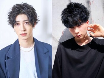 オキサバイオムヘアー(OXA by HOMME HAIR)の写真/[カット+ヒートカール¥9000]ツイストスパイラル,波巻きパーマ,スペインカール,韓国[メンズサロン/男性専門]