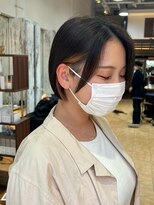 グリー ヘアプロデュース 千葉店(Gree hair produce) イヤリングカラー/ボブ/内部補修トリートメント