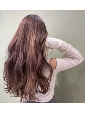 オークヘア 福間店(OAK hair calme) 髪質改善×ハイトーンロング巻きおろし