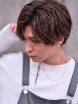 エイチ(H eitf)&nbsp;【Hエイチ原宿/tatsuya】外国人風ウルフ『グレージュ』