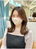 韓国くびれセミロングヘア ヘアスタイルで印象変わります