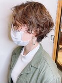 【morio原宿】くるくるハンサムショートパーマ　前髪なし　宮本
