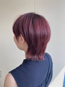 カシェ リタ ヘアー(CACHE'&RITA HAIR) マゼンタピンク◯ウルフカット◯外ハネ◯チェリーピンク