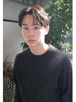 ジーニー 横浜(giinii) メンズパーマ_センターパート_メンズショート_横浜
