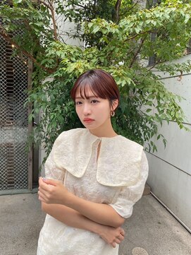 アンバー 池袋(amber) 切りっぱなしボブ/美髪/ピンクブラウン[池袋駅]