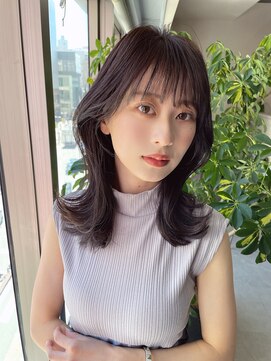 フラッグヘア 新宮店(Flag HAIR) 艶髪質改善ケアブリーチ韓国風酸性ストレート顔まわり前髪大人