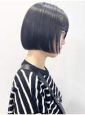 【松戸　石山】黒髪ストレートミニボブぷつっとボブ