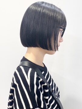 モリオフロムロンドン 松戸店(Morio from London) 【松戸　石山】黒髪ストレートミニボブぷつっとボブ