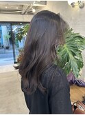 ロングヘア×オリーブカラー_髪質改善トリートメント_韓国ヘア