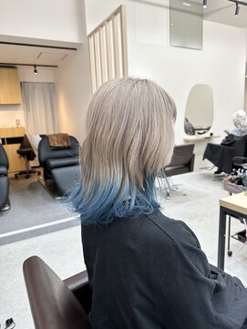 リグ 横浜(Lig.) 裾カラー/エンドカラー/ケアブリーチ/ブリーチ/ツートンカラー