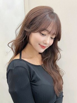 ジーナ 難波(Zina) 髪質改善＊くすみベージュカールロング＊美髪【Zina難波】