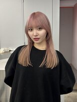 レコ 渋谷(LECO) ピンクベージュ毛先ぷつっと