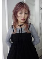 レコ 渋谷(LECO)&nbsp;ピンクレイヤーローライトペールカラーケアブリーチハイトーン