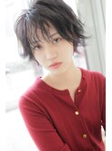 イメチェンホワイトブロンド外ハネボブ美髪ワイドバング韓国黒髪